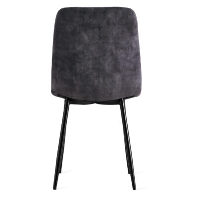 antraciet velvet eetkamerstoelen Noa set van 2 afbeelding 6