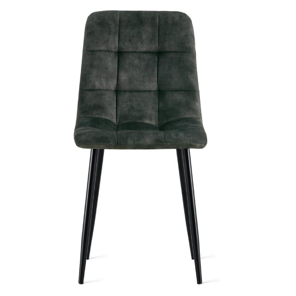 groene velvet eetkamerstoelen Noa afbeelding 2