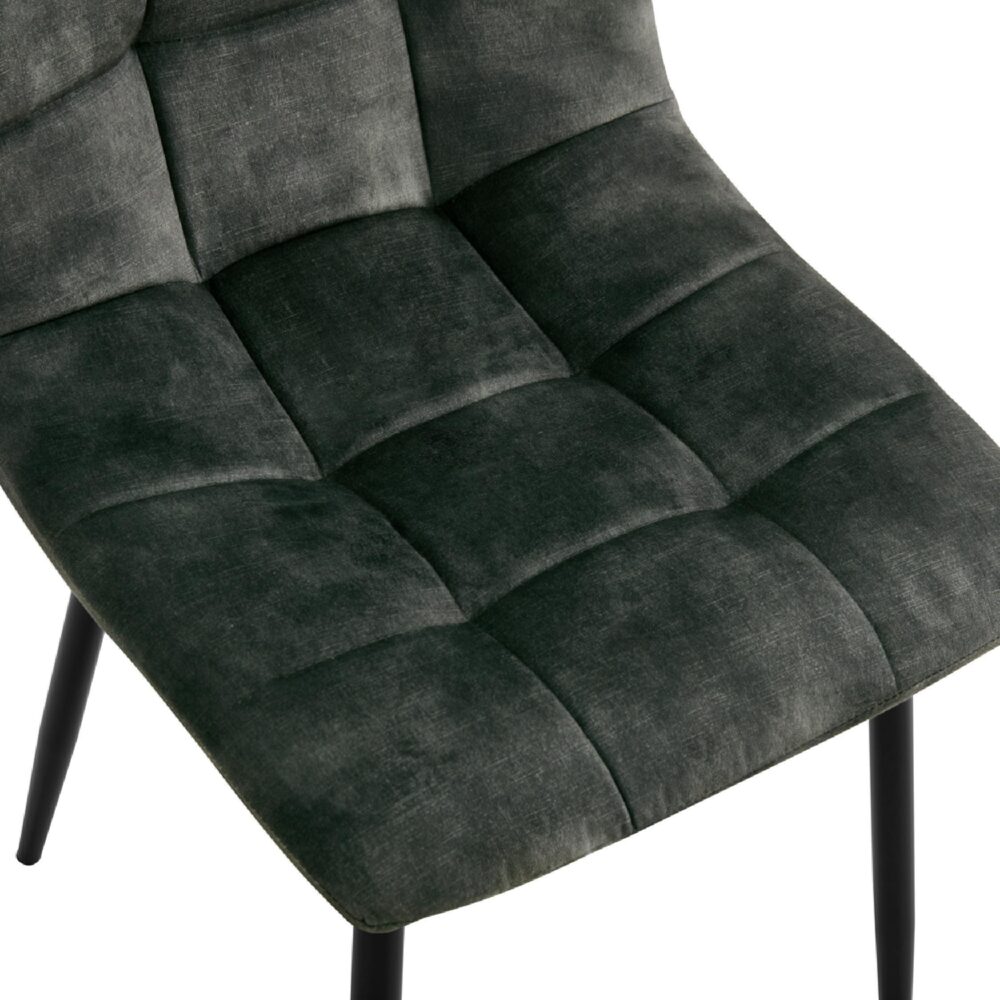 groene velvet eetkamerstoelen Noa afbeelding 7