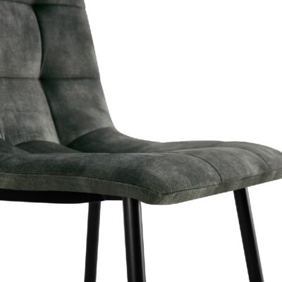 groene velvet eetkamerstoelen Noa afbeelding 8