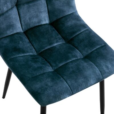 velvet eetkamerstoelen Noa blauw afbeelding 7