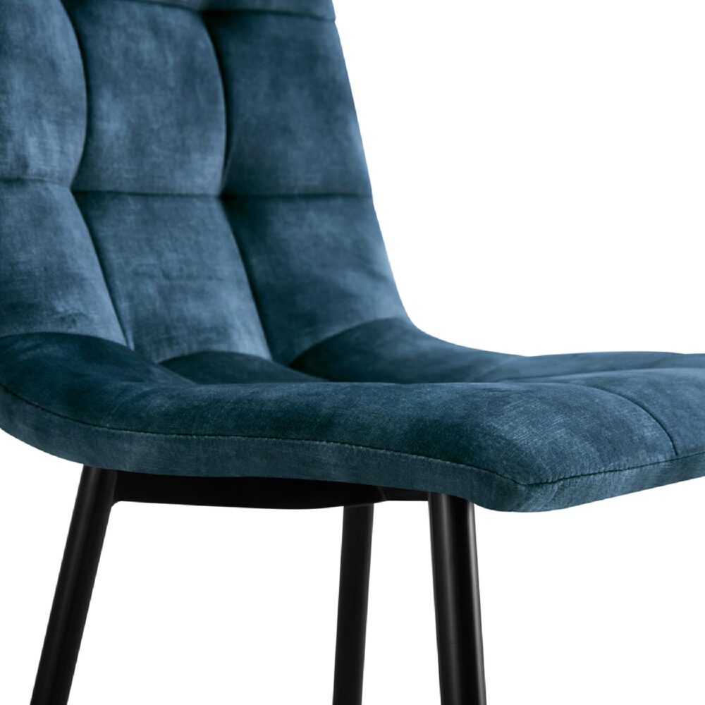 velvet eetkamerstoelen Noa blauw afbeelding 8