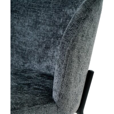 antraciet stoffen eetkamerstoelen Lilo afbeelding 7