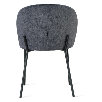 antraciet stoffen eetkamerstoelen Lilo afbeelding 3