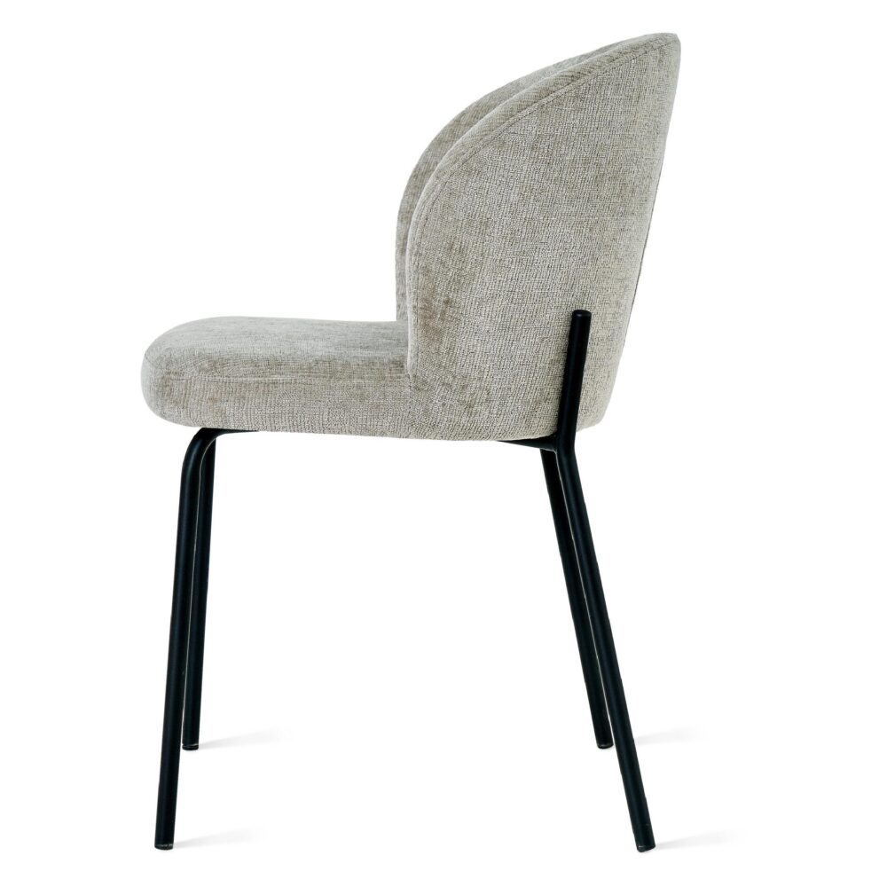 stoffen eetkamerstoelen set van 2 Lilo naturel afbeelding 2