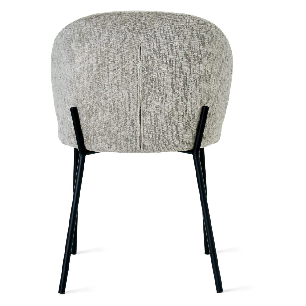 stoffen eetkamerstoelen set van 2 Lilo naturel afbeelding 3