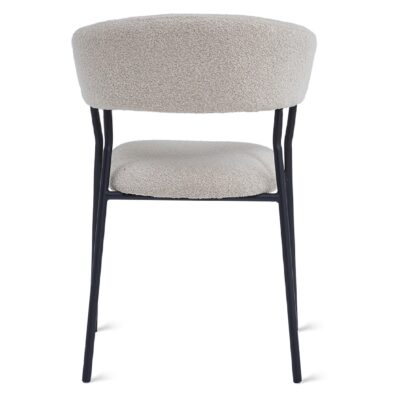 bouclé eetkamerstoelen taupe Astra afbeelding 2