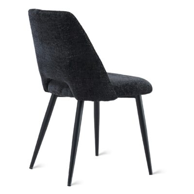 antraciet stoffen eetkamerstoelen Lise set van 2 afbeelding 2