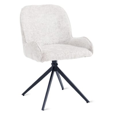 ivoren gestoffeerde eetkamerstoelen Olli afbeelding 1