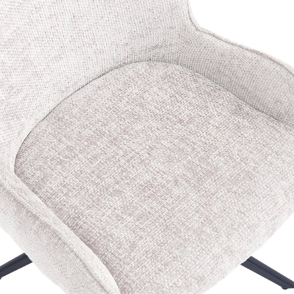 ivoren gestoffeerde eetkamerstoelen Olli afbeelding 7