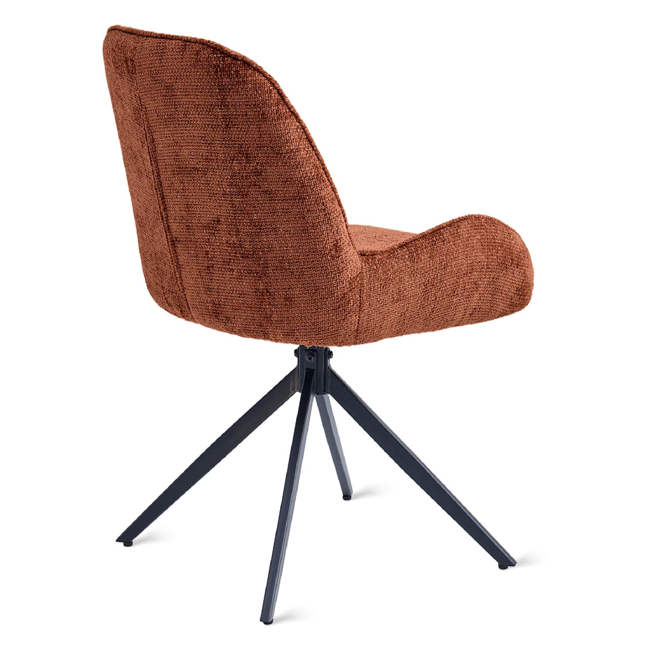 gestoffeerde eetkamerstoelen Olli roest afbeelding 4