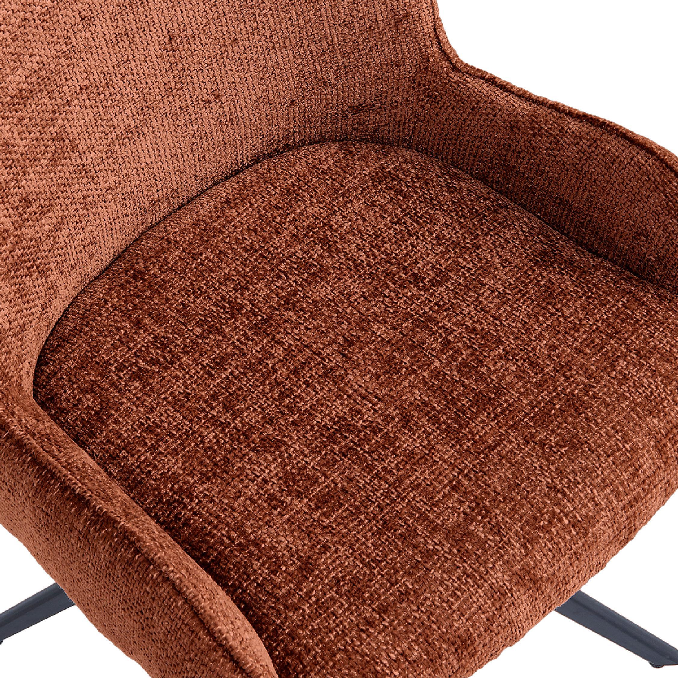 gestoffeerde eetkamerstoelen Olli roest afbeelding 8