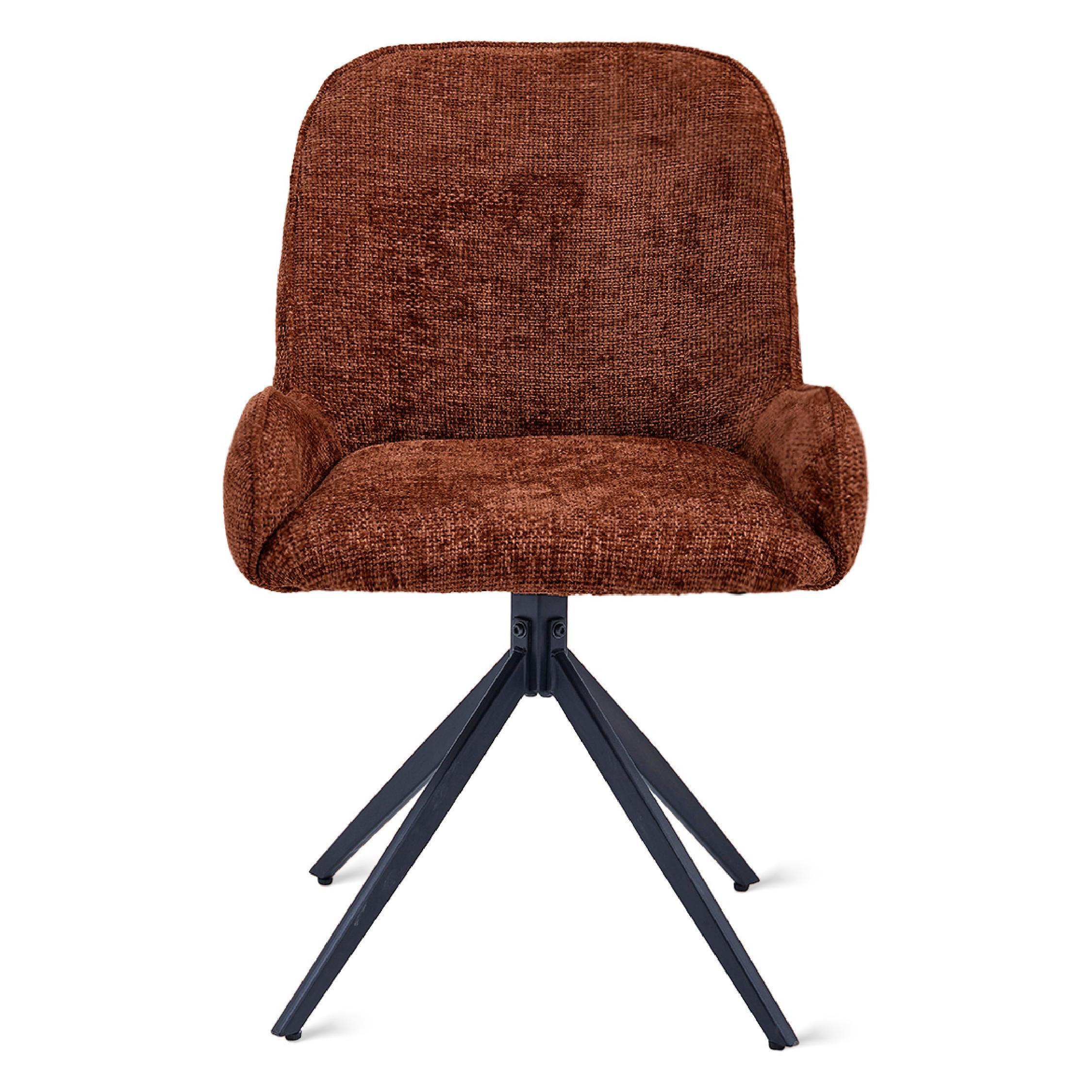 gestoffeerde eetkamerstoelen Olli roest afbeelding 2