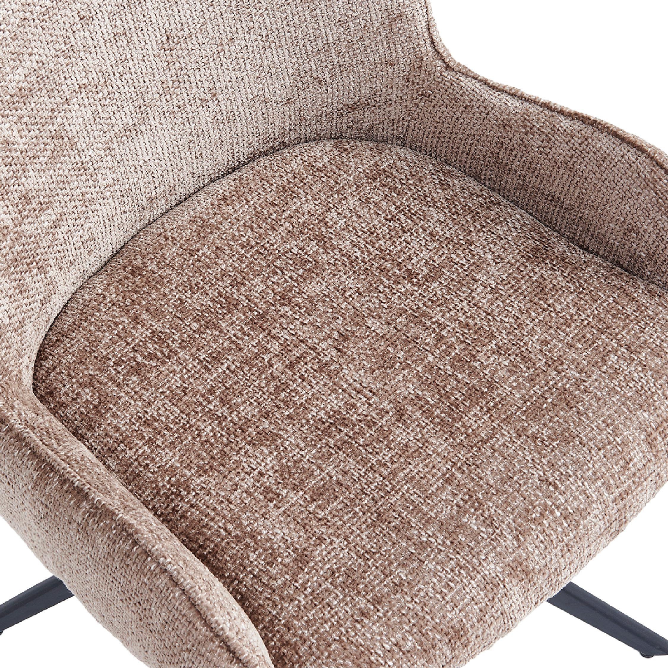 taupe gestoffeerde eetkamerstoelen Olli set van 2 afbeelding 8