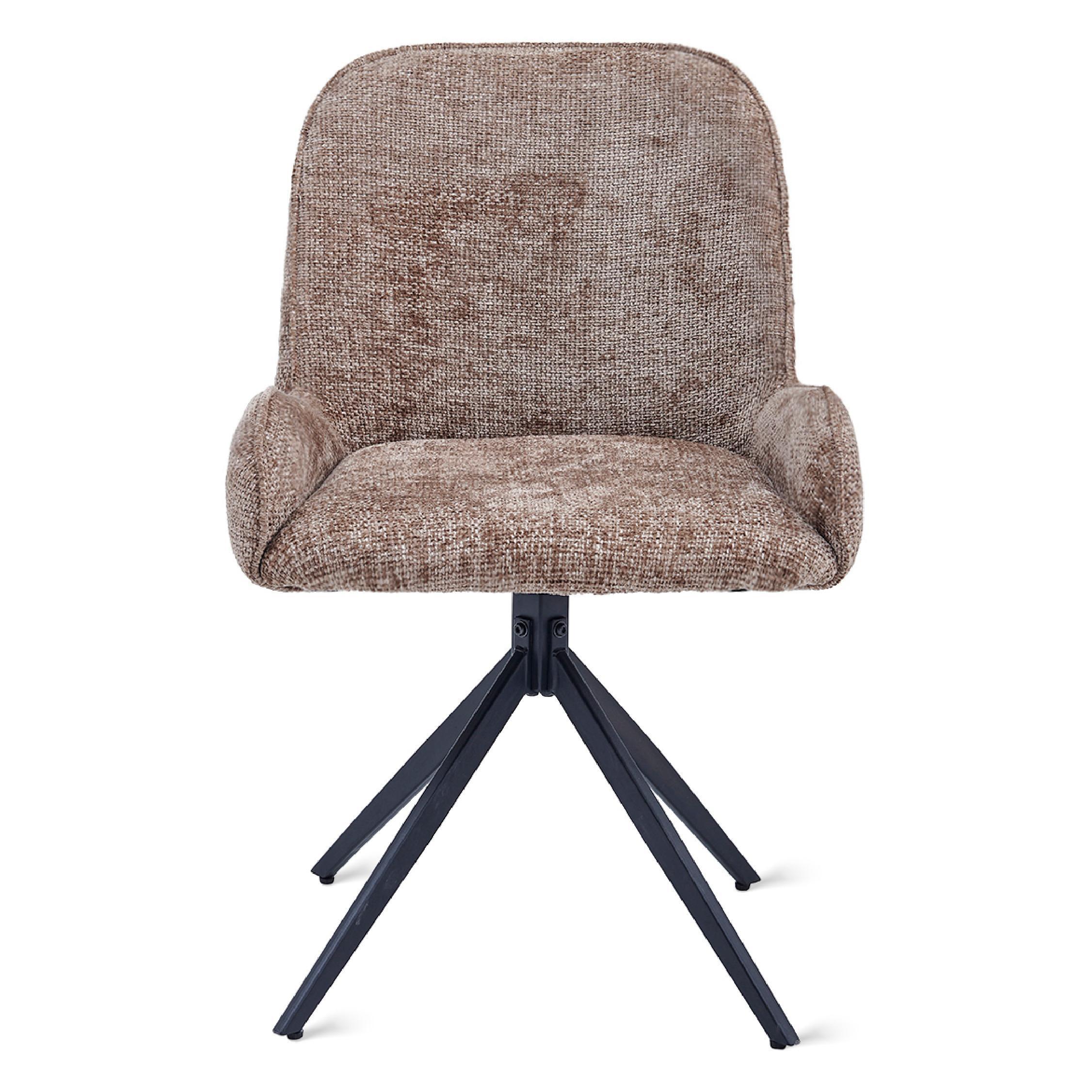 taupe gestoffeerde eetkamerstoelen Olli set van 2 afbeelding 3