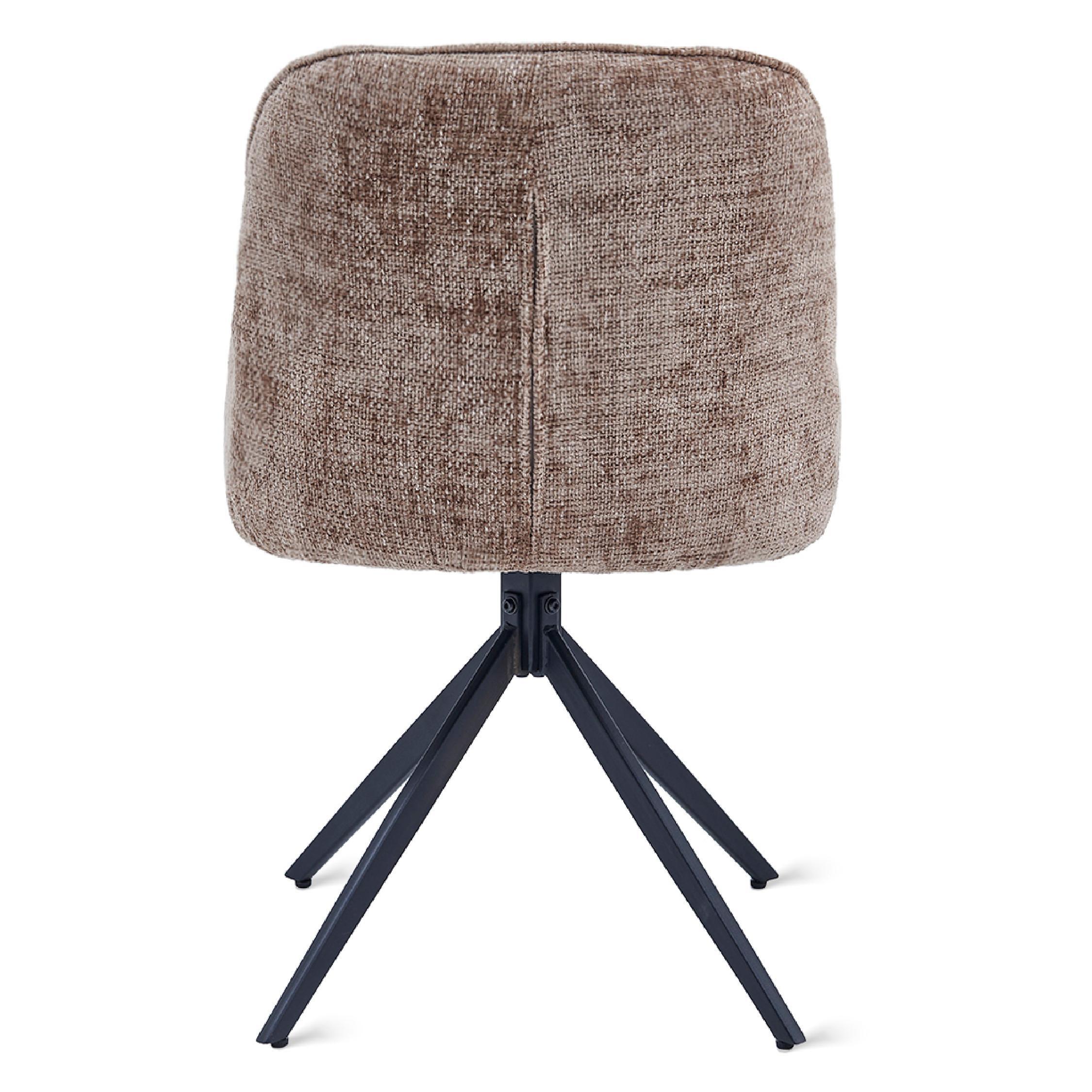 taupe gestoffeerde eetkamerstoelen Olli set van 2 afbeelding 2