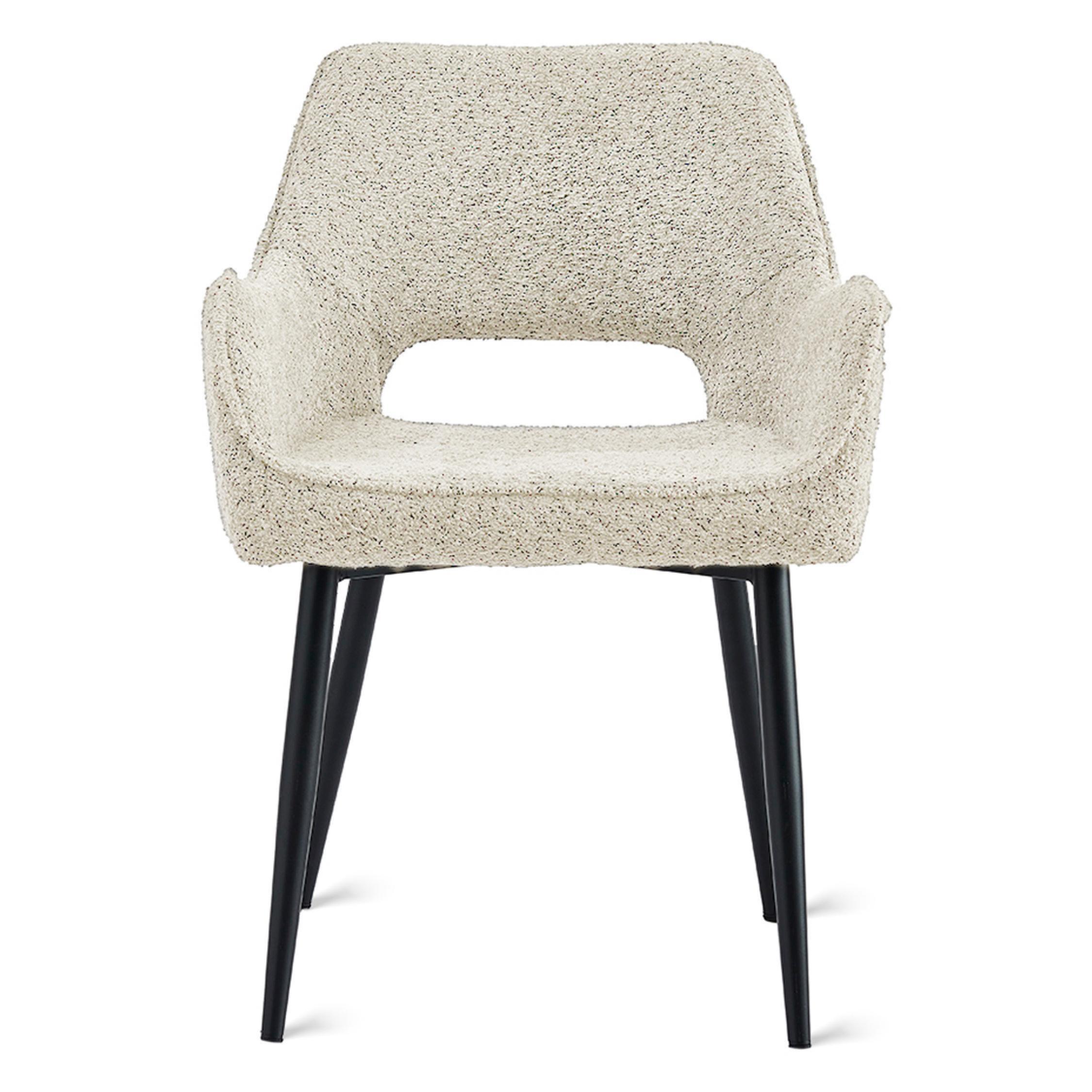 set van 2 beige eetkamerstoelen Ronn afbeelding 3