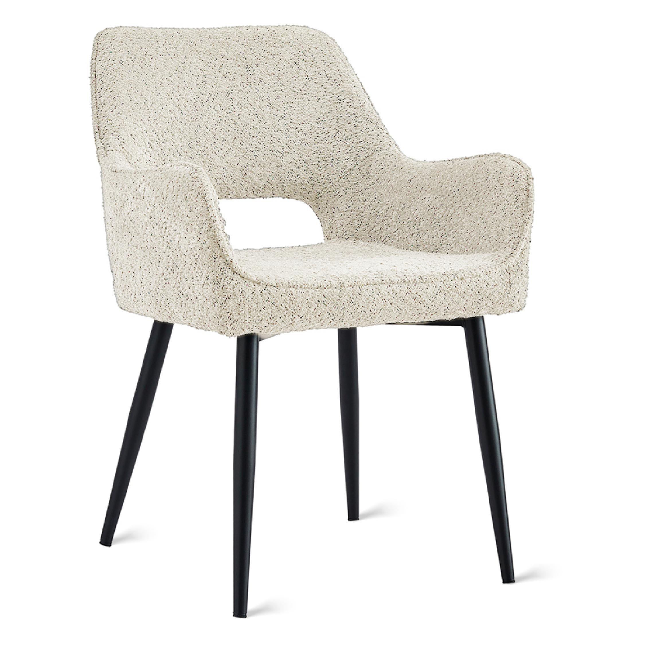 set van 2 beige eetkamerstoelen Ronn afbeelding 4