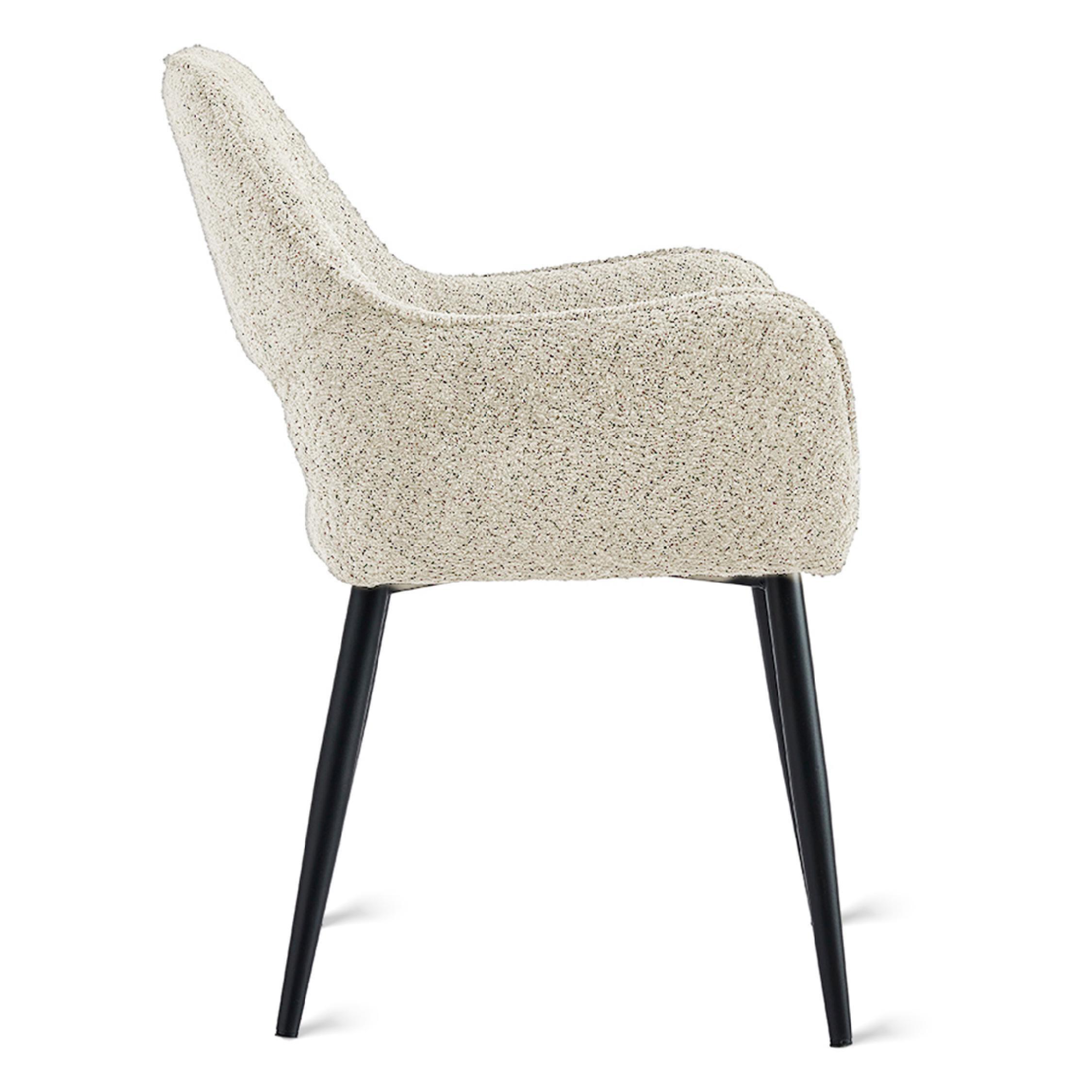 set van 2 beige eetkamerstoelen Ronn afbeelding 5