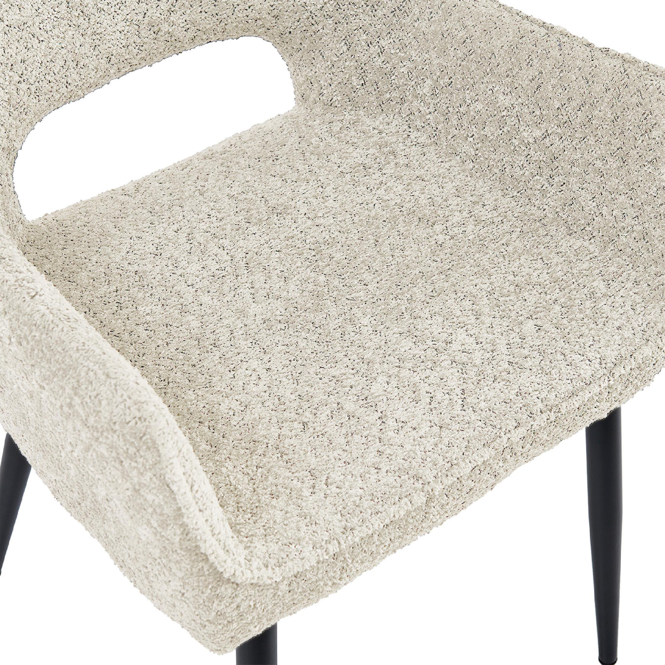 set van 2 beige eetkamerstoelen Ronn afbeelding 8
