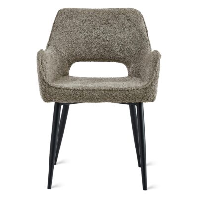 taupe stoffen eetkamerstoelen met armleuningen Ronn afbeelding 6