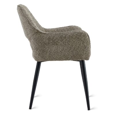 taupe stoffen eetkamerstoelen met armleuningen Ronn afbeelding 4