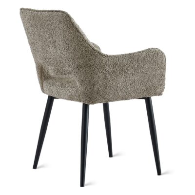 taupe stoffen eetkamerstoelen met armleuningen Ronn afbeelding 3