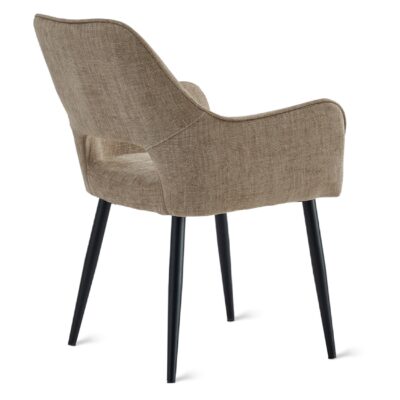 eetkamerstoelen Ronn truffelbruin met armleuningen afbeelding 3