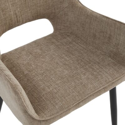 eetkamerstoelen Ronn truffelbruin met armleuningen afbeelding 6