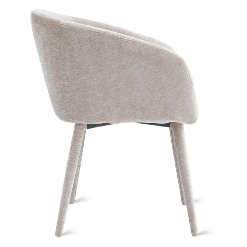 beige stoffen eetkamerstoelen Alva afbeelding 4