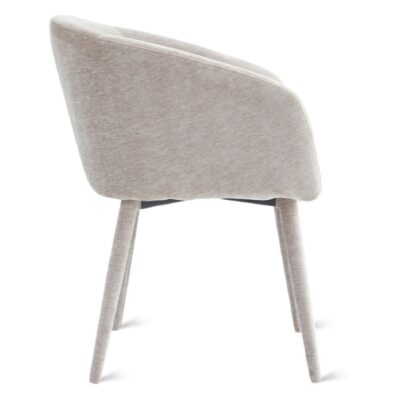 beige stoffen eetkamerstoelen Alva afbeelding 4