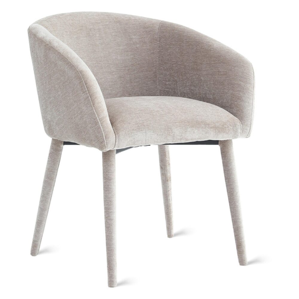 beige stoffen eetkamerstoelen Alva afbeelding 1