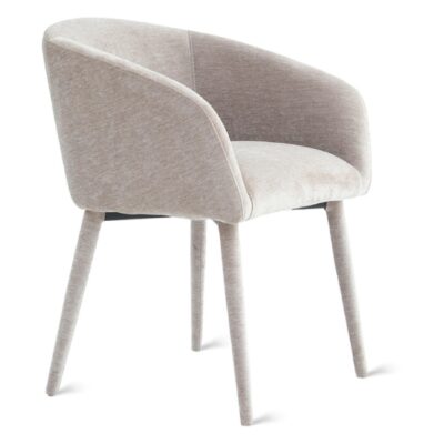 beige stoffen eetkamerstoelen Alva afbeelding 3