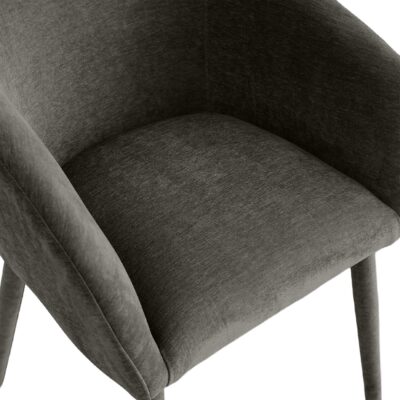 bruine stoffen eetkamerstoelen Alva afbeelding 7