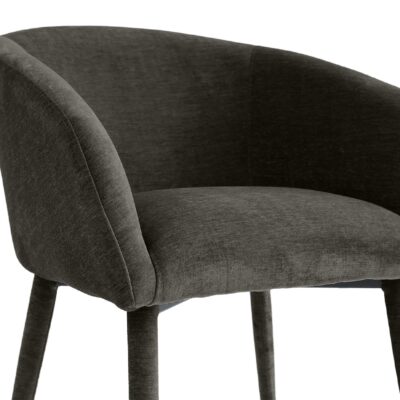 bruine stoffen eetkamerstoelen Alva afbeelding 8