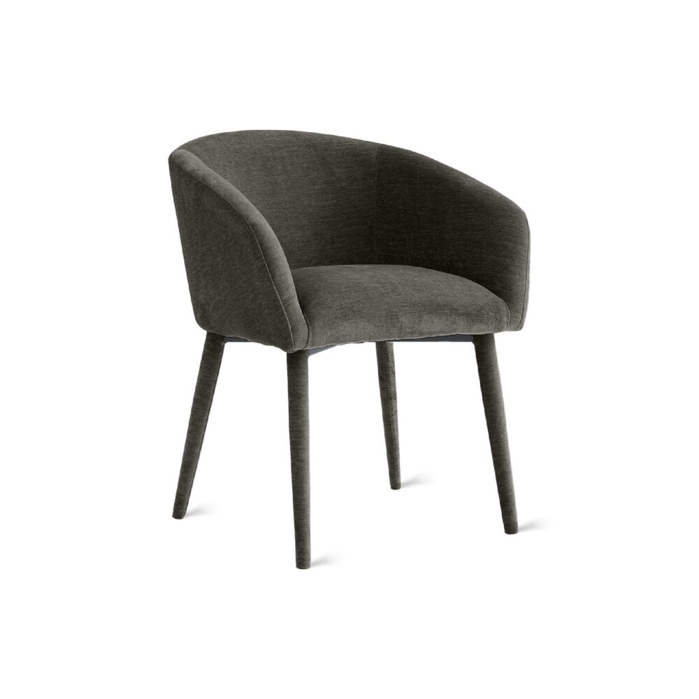 bruine stoffen eetkamerstoelen Alva afbeelding 2