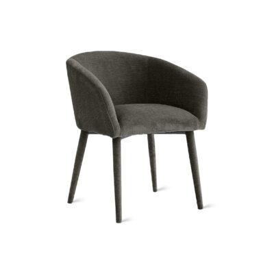 bruine stoffen eetkamerstoelen Alva afbeelding 2