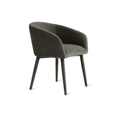 bruine stoffen eetkamerstoelen Alva afbeelding 3