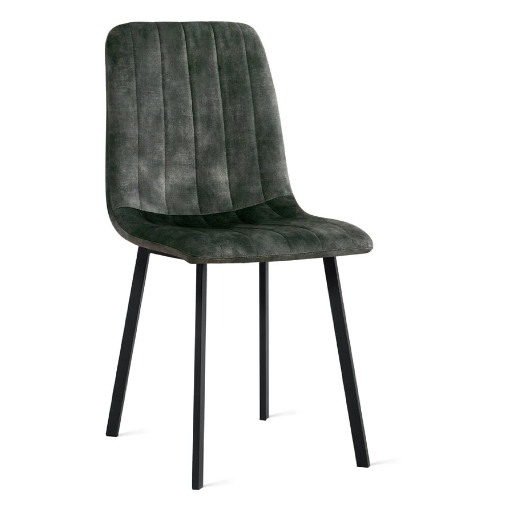 groene velvet eetkamerstoelen Meva set van 2 afbeelding 1