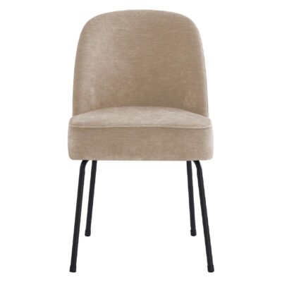 velvet eetkamerstoelen Senn crème afbeelding 3