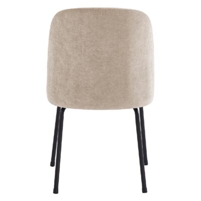 velvet eetkamerstoelen Senn crème afbeelding 2