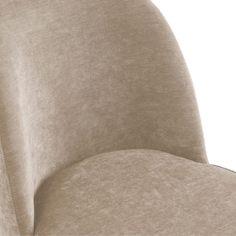 velvet eetkamerstoelen Senn crème afbeelding 4