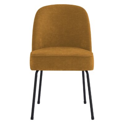 velvet eetkamerstoelen okergeel Senn afbeelding 2