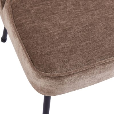 bruine velvet eetkamerstoelen Senn afbeelding 5