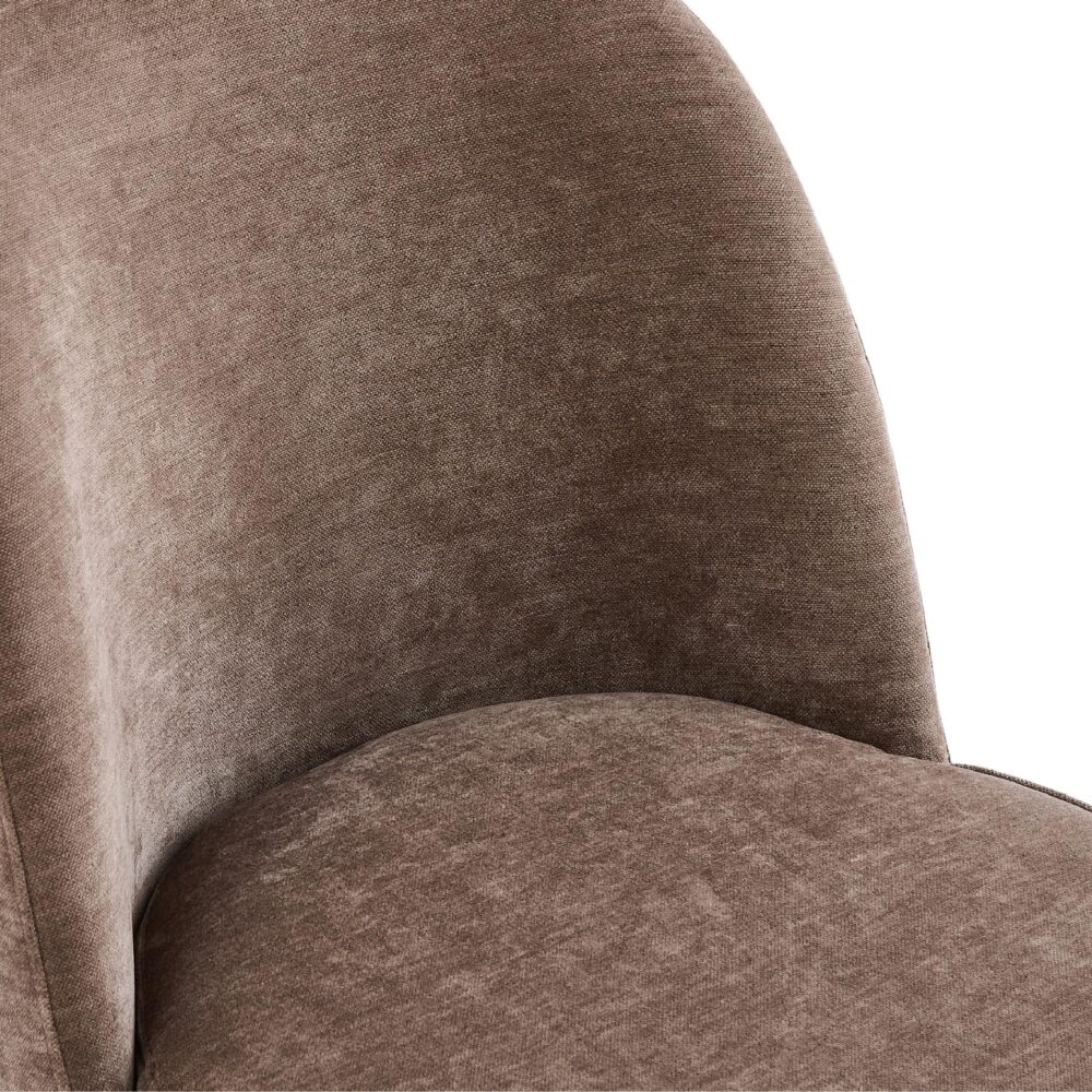 bruine velvet eetkamerstoelen Senn afbeelding 4