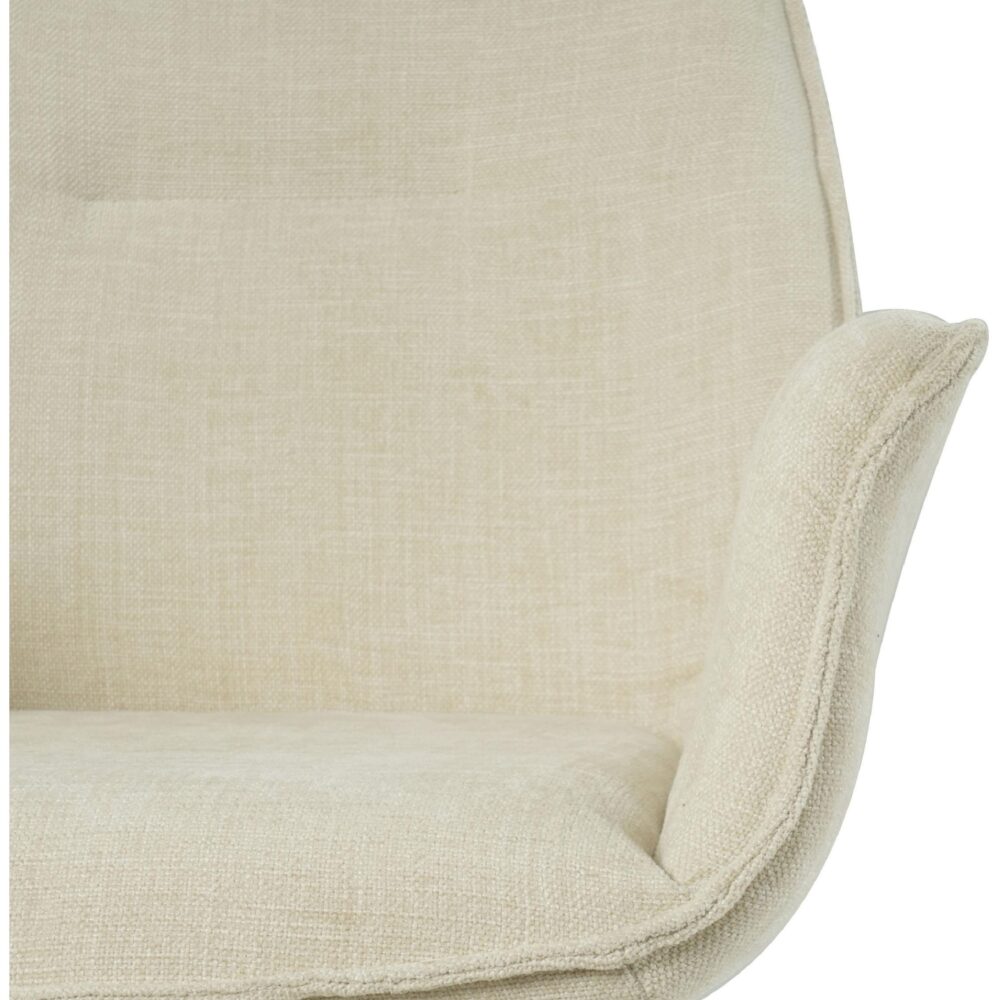 beige draaibare eetkamerstoelen met armleuning Livia afbeelding 7