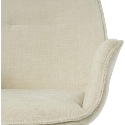 beige draaibare eetkamerstoelen met armleuning Livia afbeelding 7