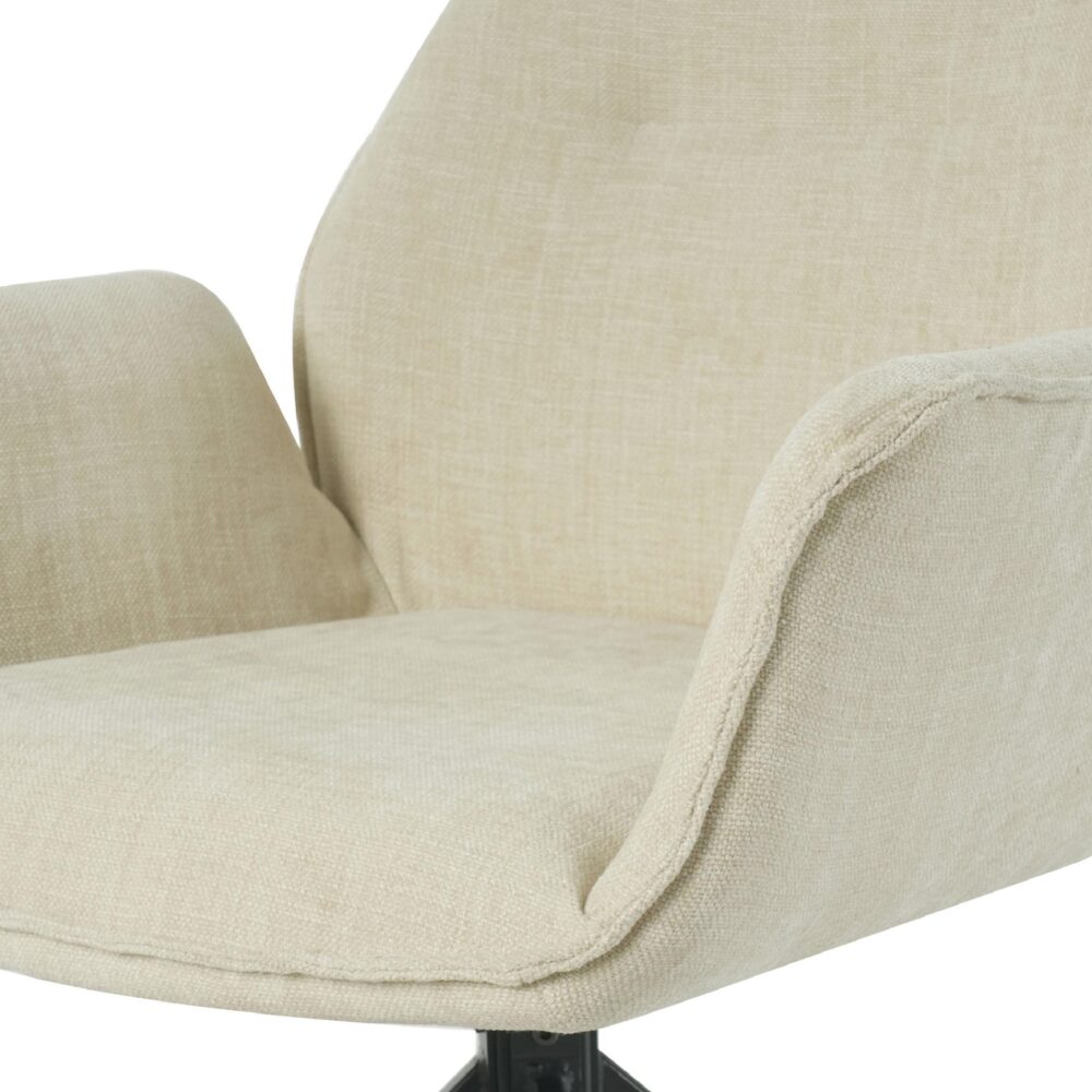 beige draaibare eetkamerstoelen met armleuning Livia afbeelding 8