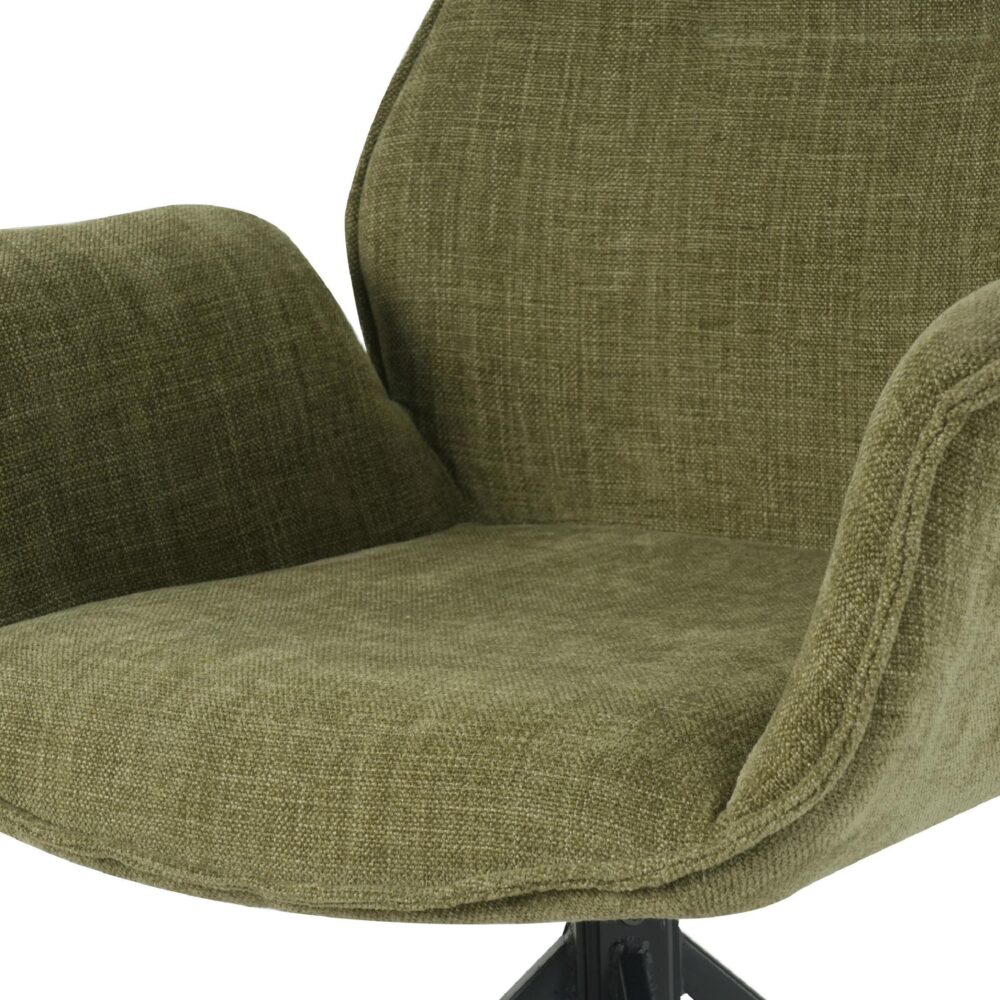 draaibare eetkamerstoelen met armleuning Livia mosgroen afbeelding 8