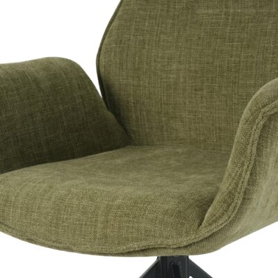 draaibare eetkamerstoelen met armleuning Livia mosgroen afbeelding 8